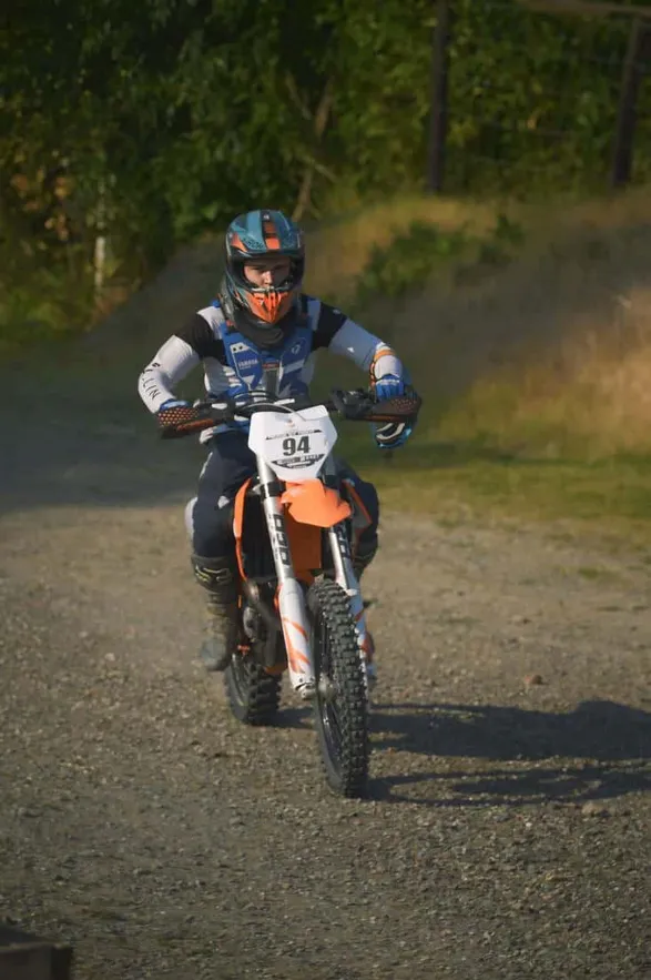 Hugo Pépin sur sa Moto